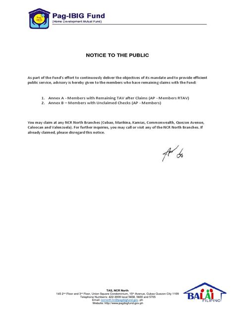 List of Members With Remaining Claims With the Fund .